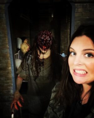 Katrina Weidman Instagram - Haunted attraction #4. What’s the best one you’ve been to this year? 
🎃👻👹
#halloween #hauntedhouse #hauntedmansion #haunted #paranormal #hauntedattraction #hauntedhayride #hauntedplaces #spookyseason