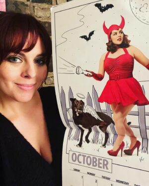 Katrina Weidman Instagram - It’s here!!! The @pinupsforpitbullsinc 2023 calendar!!! With beautiful photos by @celestegiuliano 😍

This is the last ever calendar from @pinupsforpitbullsinc my pup Batman and I are reppin October! 🎃🦇 fitting 😉💁‍♀️

I have a LIMITED number of autographed calendars available on my website. I never sell autographs outside of cons and once these are gone they’re gone! 

This is such a great cause and Batman and I were so thrilled to be involved and help spread awareness about #pittbulls ❤️

If you’d like an autographed calendar please visit my website 🙌 link in bio 🙌 and go to the STORE tab to purchase. Tell me who you want it made out to and I’ll personalize it!

Buying a calendar is just one of the great ways you can stop discrimination against #pitties because you’ll be supporting @pinupsforpitbullsinc who work tirelessly to spread awareness 🐾🐾🐾

Tag a friend who loves these goofy velcro dogs 🐶 

HMU: @jessicasaintbeauty 💋
#pinupsforpitbulls #pinup #pinupgirl #pinupart #pinuphair #pinupstyle #pinupmakeup #pinupmodel #pinupmodels #celestegiulianophotography #pinupphotography #pinupphotoshoot #pitbull #pitbullsofinstagram #pitbulldog #pittie #pittiesofinstagram #pittielove #pittienation #tripawdsrule #tripawdsrule #tripawdsofinstagram #tripawdsofinstagram #2023calendar #dog #dogsofinstagram #doglife