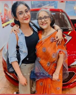 Kaushambi Chakraborty Instagram - Beautiful moment❤ with, kaushambi_diiii, aar, kaki_maa...., 🥰❤💞we miss you❤ always