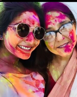 Kaushambi Chakraborty Instagram - Beautiful moment❤ with, kaushambi_diiii, aar, kaki_maa...., 🥰❤💞we miss you❤ always