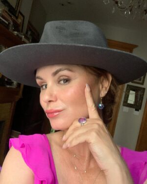 Keegan Connor Tracy Instagram - New (York) hat, who dis?
What a whirlwind couple of days - I really packed it in! From performing as a first timer on the @mothstories stage (bucket list) to being at the protested @suffsmusical show on Broadway to riding an e-bike in a dress through the lawless streets of Central Park. Damn NYC, you are just full ON. ❤️🗽#nyc 
Thanks so much @raphaelsbarge for showing me the ropes - and for making the trek out to Brooklyn with me to throw my hat in the ring. (etc)