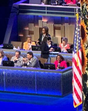 Keisha Lance Bottoms Instagram - Front row seat to history and the DNC Roll Call! #harriswalz2024 #dnc