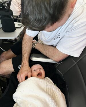 Kendall Rae-Knight Instagram - Cooper Cole’s first holiday 🛩️🤍
