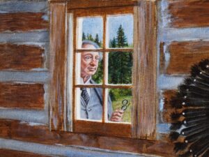Kent Monkman Instagram - Study for Cease and Desist
Acrylic on canvas
18” x 24”
2022