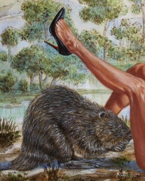 Kent Monkman Instagram - Just Dropped: Kent Monkman 

The month’s Drop features six unique works from the series ‘Portraits of a Legend’, along with ‘How the West Was Won’, a watercolor hand-painted etching available in a limited edition of 30 — each by Kent Monkman.

The works in the Drop include imagery of Monkman’s gender-fluid alter ego Miss Chief Eagle Testickle — a time-travelling, shape-shifting, supernatural being who reverses the colonial gaze to challenge received notions of history and Indigenous peoples.

The six acrylic paintings in the series ‘Portraits of a Legend’ depict Miss Chief Eagle Testickle in her signature dreamcatcher bra and high heels, hunting for love and communing with her kin: the indigenous animals of Turtle Island (North America).

In ‘How the West Was Won’, Miss Chief Eagle Testickle dominates a cowboy against the backdrop of a desert, an open sky, and the imposing sandstone buttes of Monument Valley.

Available now at Dropshop. 

© Kent Monkman