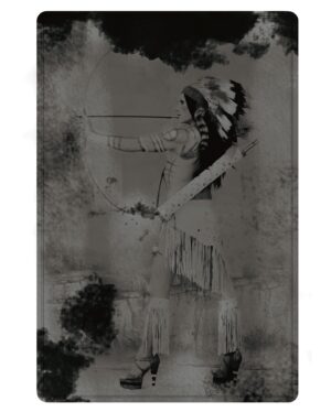 Kent Monkman Instagram - The Emergence of a Legend
Kent Monkman in collaboration with photographer Christopher Chapman @ccphotophoto & makeup artist Jackie Shawn @jackieshawn 
Series of five photographs (chromogenic prints on metallic paper)
Photo size: 4.5” x 6.5”
2006

Image 1: Miss Chief as Performer, Catlin’s Sharp Shooter
Image 2: Miss Chief as Vaudeville Performer
Image 3: Miss Chief as Cindy Silverscreen
Image 4: Miss Chief as Movie Director
Image 5: Miss Chief as the Trapper’s Bride