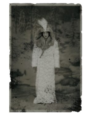 Kent Monkman Instagram - The Emergence of a Legend
Kent Monkman in collaboration with photographer Christopher Chapman @ccphotophoto & makeup artist Jackie Shawn @jackieshawn 
Series of five photographs (chromogenic prints on metallic paper)
Photo size: 4.5” x 6.5”
2006

Image 1: Miss Chief as Performer, Catlin’s Sharp Shooter
Image 2: Miss Chief as Vaudeville Performer
Image 3: Miss Chief as Cindy Silverscreen
Image 4: Miss Chief as Movie Director
Image 5: Miss Chief as the Trapper’s Bride
