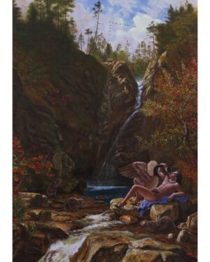 Kent Monkman Instagram - Leda and the Swan
Acrylic on canvas
68” x 48”
2014
