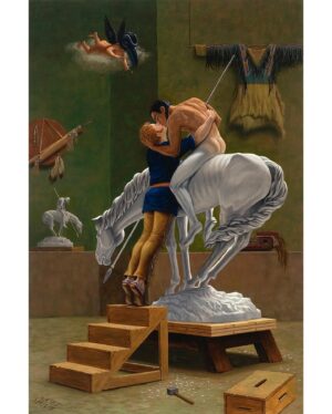 Kent Monkman Instagram - Si je t’aime prends garde à toi (Study for Icon for a New Empire)
Acrylic on canvas
36” x 24”
2007