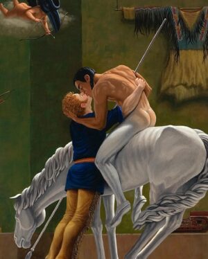 Kent Monkman Instagram - Si je t’aime prends garde à toi (Study for Icon for a New Empire)
Acrylic on canvas
36” x 24”
2007