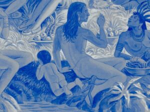 Kent Monkman Instagram - Watercolour Study for Constellation of Knowledge (Cobalt)
Watercolour on Paper
18” x 24”
2022

Recently acquired by @artgalleryvic 

On view now In the Flesh: The Nude in Art, Past and Present until March 31 curated by @scarletonmcneil