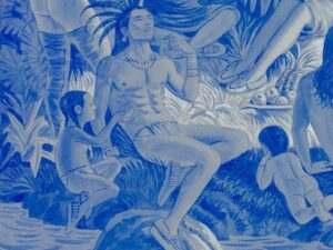 Kent Monkman Instagram - Watercolour Study for Constellation of Knowledge (Cobalt)
Watercolour on Paper
18” x 24”
2022

Recently acquired by @artgalleryvic 

On view now In the Flesh: The Nude in Art, Past and Present until March 31 curated by @scarletonmcneil