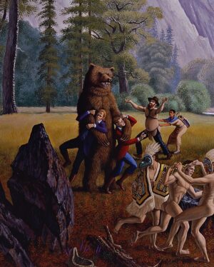 Kent Monkman Instagram - Study for The Triumph of Mischief (After Bosch)
Graphite on Acid Free Paper
Paper Size: 11” x 13.5”
Frame Size: 18” x 20.5
2007

Preparatory drawing for the painting The Triumph of Mischief in the collection of the National Gallery of Canada

The Triumph of Mischief
Acrylic on canvas
84” x 132”
2007

Collection of the National Gallery of Canada