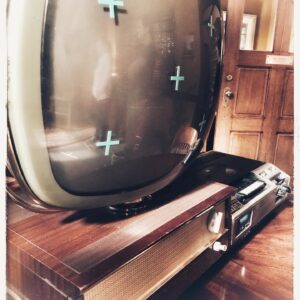 Kerr Smith Instagram - You should see the remote that goes with this thing. #riverdale #mrhoney #vintage