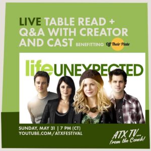 Kerr Smith Instagram - Join us on Sunday!  You'll get to see what 3 months with no haircut looks like... #Repost @atxfestival ・・・⁠
The #LifeUnexpected fam is reuniting! This Sunday, May 31st join us for a LIVE table read and Q&A w/ @liztigelaar @brittlrobertson @shiriappleby @polahaha @actorkerrsmith @austinbasis @reggieaustin2 @erinkarpluk @cynstevenson @therealksolo   more to benefit @offtheirplate! Tune in on our official YouTube channel: https://www.youtube.com/ATXFestival (link also in bio). #LUX #lux4life #ATXFestival