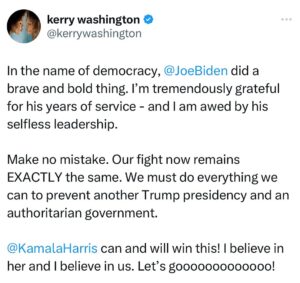 Kerry Washington Instagram - I’m with her. Let’s go! Link in stories…