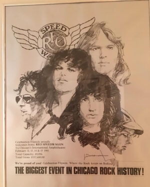 Kevin Cronin Instagram - Throwback to this awesome poster from the "Biggest Event in Chicago Rock History" from 1981! The High Infidelity Tour rocked the Chicago's International Amphitheatre in February of 1981 for three awesome nights. Did you see them on this tour?