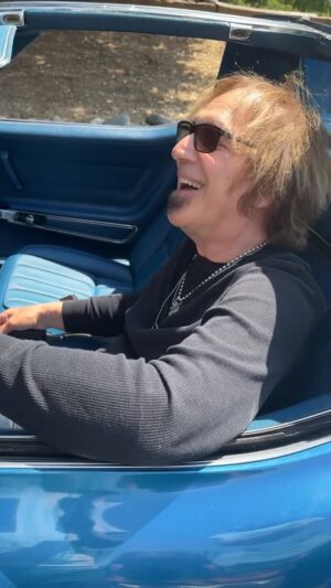 Kevin Cronin Instagram - Dave loves his cars, especially this beautiful 1972 Corvette Stingray! It only made sense we included him cruising in it during our shoot.