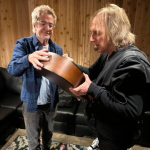 Kevin Cronin Instagram - Hi friends, so you may have heard that Dave and I will be joining our summer-tour-mates, Train, for a special performance this Wednesday, January 31 on @JimmyKimmelLive. The following day we will share the tiny rectangular stage at @theWhiskeyAGoGo with @Train. If I’m not mistaken, the last time REO played the Whiskey was in 1973! So this will be a blast!

Meanwhile, this past weekend was an acoustic performance in Solano Beach, CA, to benefit the @CharleyHoffman Foundation. Charley is one of the more colorful of the top golf pros on the PGA Tour, and his foundation’s mission statement is: Supporting Children’s Charities in San Diego, and Beyond. Lisa’s and my old friend, Judge Dan Albregts is on the board of directors, and he connected us with Charley’s event. We would like to thank again the two amazing REO Speedwagon fans, whose combined generosity of $23,500.00 won them each an autographed acoustic guitar.

The following day, my golf group included Judge Dan and Nick Allen, the young shortstop for the Oakland As. I was the designated putter, and my teammates were generous of spirit, as my lack of precision on the greens may or may not have cost them the tournament prize. But we had a lot of laughs and raised a ton of money to help underprivileged children.

Pictured:
1. Nick Allen and kc
2. Kevin and Lisa Cronin, Stacy and Charley Hoffman, and Judge Dan Albregts
3. kc, Dave, and a soon to be auctioned guitar