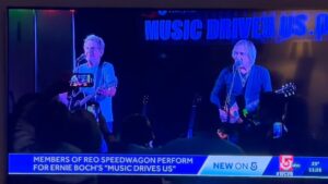Kevin Cronin Instagram - Hi friends, so it’s Monday here in Las Vegas, and I am in town for @eddietrunk's 40th anniversary celebration at the Hard Rock. @sammyhagar and I are heading over for soundcheck in a few minutes, and the show tonight will feature a long list of rockers, all of whom are in Eddie Trunk’s speed-dial. Eddie is a walking encyclopedia of rock and roll, and a major rock-fan, with a daily show on @siriusxm. 

I flew into Vegas from a weekend of acoustic/charity shows that Dave and I played in the Boston area, hosted by our buddy Ernie Boch. Ernie is a kind and generous soul, a fun guy to hang with, and just happens to be a billionaire. It’s the season for giving back, and our shows benefitted Ernie’s “Music Drives Us” foundation. The foundation grants funds to various schools and music programs, providing free instruments and funding for music education in the New England area. I don’t know where I would be today, if not for that fifty-cent-a-week rental six-string I got when I was eleven years old. The guitar has been my constant companion ever since, and has helped me through some challenging times along the way. Whether someone plays music professionally, or just strums around the house, the guitar is, in my opinion, the perfect musical instrument. Anything I can do to help getting a guitar into a young person’s hands, I do it. So thanks to all who supported our efforts this past weekend.

Okay, my phone is ringing. It’s Sammy, likely telling me I’m late for lobby call. Don’t want to keep the Red Rocker waiting. Much love … kc