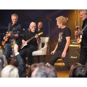 Kevin Cronin Instagram - Hi friends,
So our four-month “break” was actually action-packed! From @jimmykimmellive and a gig at the legendary @thewhiskyagogo with our Summer Road Trip tour mates, @Train, to joining kellyripa in Las Vegas for @livekellyandmark, this has been a very busy break. There were the  @charleyhoffmanfoundation and Warburton @StJude benefit shows, free shows with @thejimirsaycollection, (thoughts and prayers to Jim on his continuing recovery), a performance for SiriusXM rock-genius @eddietrunk’s 40th anniversary, and an acoustic show with my buddy and seven-time major ATP champion @matswilanderofficial at the BNP Paribas Open in Indian Wells, CA. … just to mention a few of the fun and rewarding experiences I enjoyed due to the support you, the fans have shown REO Speedwagon through the years. You all have put me in a position of being able to give back; it feels great and you are part of it.

Now the break is over, rehearsals are behind us, and our friend @rickspringfield will be joining us in Reading, PA, as we begin our Spring 2024 tour. Our old tour buddies @CheapTrick and @LevonTheMusic will be joining us for shows later in April.

So come on out and join the fun. We miss you all! … kc

Pictured above:
(1) From left: Mel Purcell, me, @matswilanderofficial in Indian Wells
(2) From left: me, Lisa, Cathy and Patrick Warburton (@paddywarbucks) at the St Jude benefit, over five million dollars raised
(3) From left: Matt, Bryan, @KellyRipa, me, Mark (@instasuelos), Derek, and Dave
(4) From left: @howiemandel, Scott “Carrot Top” Thompson (@carrottoplive), me backstage at Live with Kelly and Mark
(5) From left: members of @Sixwire, (seated) @jeffskunkbaxter, me, @andy_childs of Sixwire.