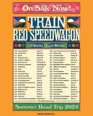 Kevin Cronin Instagram - TODAY IS THE DAY! East coast, now's your time to snag your tickets to the Summer Road Trip Tour with @Train! Everyone else, get those alarms set, your tickets go live at 10am local time! ⏰ 

🎟 Get your tickets with link in bio!