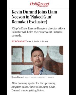 Kevin Durand Instagram - Can’t wait to get “Naked” 🤗. #NakedGun #NiceBeaver
