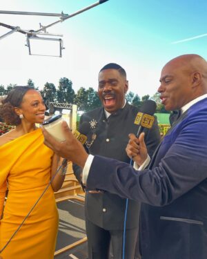 Kevin Frazier Instagram - Went to a red carpet and met some really famous people… #goldenglobes