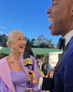 Kevin Frazier Instagram - Went to a red carpet and met some really famous people… #goldenglobes