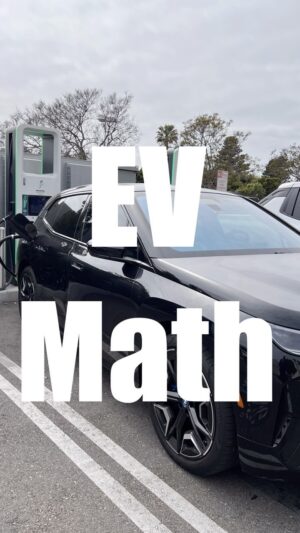 Kevin Frazier Instagram - EV Math… sometimes the math ain’t mathin’ 

#eletriccar #electriccarcharging #ev #evcharging #bmwix #chargepoint #electrifyamerica #fastcharger #mileage #evrange