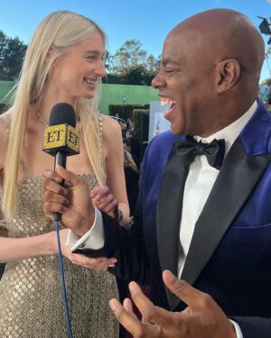 Kevin Frazier Instagram - Went to a red carpet and met some really famous people… #goldenglobes