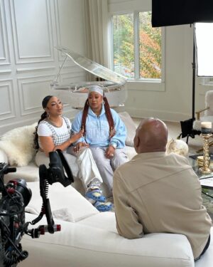 Kevin Frazier Instagram - These two ❤️! @sosobrat didn’t know it but she was made to be a mama. Loved seeing her in her element and that NURSERY 🤯But I was also excited to get to sit with @darealbbjudy and soak up some knowledge. She has built an empire and an incredible brand. Never overlook the genius of our female entrepreneurs and never stop learning!!! Show hits November 30!