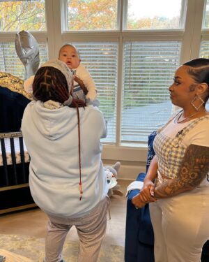 Kevin Frazier Instagram - These two ❤️! @sosobrat didn’t know it but she was made to be a mama. Loved seeing her in her element and that NURSERY 🤯But I was also excited to get to sit with @darealbbjudy and soak up some knowledge. She has built an empire and an incredible brand. Never overlook the genius of our female entrepreneurs and never stop learning!!! Show hits November 30!