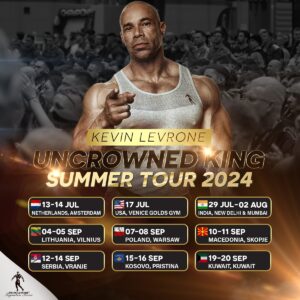 Kevin Levrone Instagram - Kevin Levrone UNCROWNED KING TOUR 
Summer Tour Dates #levrone #kevinlevrone #uncrownedking