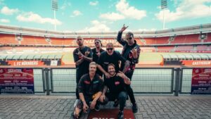 Kevin Ratajczak Instagram - JA SICHER!🤘🏻🔥🪩 @rockimparkofficial is now officially EC-approved!👍🏻 Thank you so much for a wonderful festival day and the many memories we made together!❤️
#electriccallboy #tekkno #rip #rockimpark #festivalsummer #tourlife
Photo: @dajoeberlei
