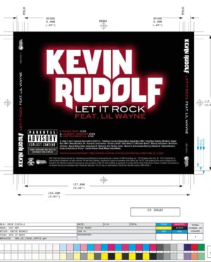 Kevin Rudolf Instagram - Original design for Let it Rock artwork. I actually never saw it until it was released 😎