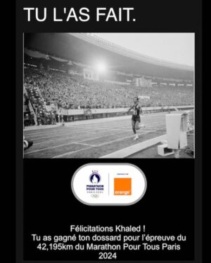 Khaled Benaissa Instagram - Heureux et fier de participer aux jeux olympiques de Paris 2024 pour le marathon pour tous, le marathon des amateurs et des sportifs les plus heureux de tous. Merci au COA comité olympique algérien de m’honnorer et de m’offrir l’équipement national, un rêve d’enfant se réalise.
Merci à ma famille de me soutenir tous les jours. Merci à mon Coach @abdallahmahour de m’avoir permis d’être à la hauteur de mes rêves, merci Rachid mon ami mon coach pour ta formation et tes conseils précieux. Merci à mon équipe @run_in_algeria merci @mohamed_baaliouamer @redouanesilarbi @trail_infos_dz @zohairamghar @boudjemaazenia @souadaitsalem 
@yacinebenassem pour les photos