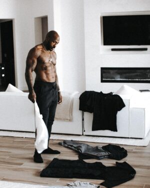 Khalil Rountree Jr. Instagram - Big Thanks to @tenthousand.cc for stopping by my house to feature me in this series. You can visit their website and pick up some of my favorite pieces if you’re looking for stylish comfort. I believe my discount code is KHALIL15 so drop that at the checkout for a bit of savings. @coltontisch and @andrewshelley_ you guys are always welcomed back. 🫡