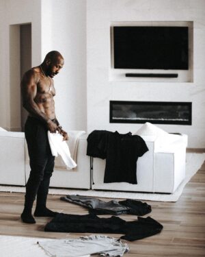 Khalil Rountree Jr. Instagram - Big Thanks to @tenthousand.cc for stopping by my house to feature me in this series. You can visit their website and pick up some of my favorite pieces if you’re looking for stylish comfort. I believe my discount code is KHALIL15 so drop that at the checkout for a bit of savings. @coltontisch and @andrewshelley_ you guys are always welcomed back. 🫡