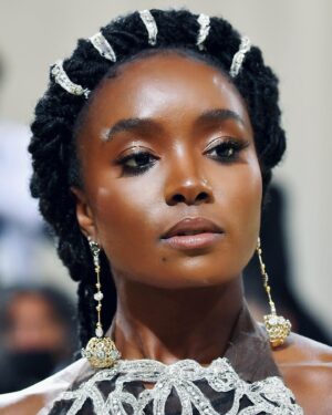 KiKi Layne Instagram - #BlackisBrilliant
My night at the #MetGala was made even more special because I got to wear a custom suite of jewelry by @khiryofficial in collaboration with @waymanandmicah, entitled Black Power International. 

This jewelry was designed as a part of the #BlackisBrilliant campaign in partnership with @radvocacy and @debeersgroup. 
This campaign brings together Black designers with top stylists to create jewelry exclusively featuring ethically and sustainably sourced De Beers diamonds from Botswana. The custom creations debut on the world’s most esteemed red carpets, giving the designers deserved visibility and showcasing the Power of Black Designers while also creating impact through donations to charities that further #BlackExcellence.

“Black Power International is a beacon to the broader diaspora and world that there is power in our shared histories and huge possibility in our future collaboration.” — Jameel Mohammed, creative director of @khiryofficial.