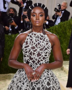 KiKi Layne Instagram - #BlackisBrilliant
My night at the #MetGala was made even more special because I got to wear a custom suite of jewelry by @khiryofficial in collaboration with @waymanandmicah, entitled Black Power International. 

This jewelry was designed as a part of the #BlackisBrilliant campaign in partnership with @radvocacy and @debeersgroup. 
This campaign brings together Black designers with top stylists to create jewelry exclusively featuring ethically and sustainably sourced De Beers diamonds from Botswana. The custom creations debut on the world’s most esteemed red carpets, giving the designers deserved visibility and showcasing the Power of Black Designers while also creating impact through donations to charities that further #BlackExcellence.

“Black Power International is a beacon to the broader diaspora and world that there is power in our shared histories and huge possibility in our future collaboration.” — Jameel Mohammed, creative director of @khiryofficial.