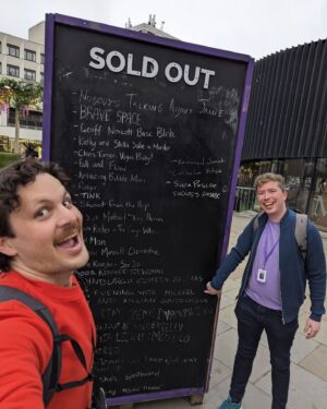 Killian Sundermann Instagram - Reaching new levels of stupidity and silliness at the Edinburgh fringe. The shows have been going amazingly, 16:40 everyday at the Underbelly get on it! they've been selling out (which is lovely) so get on them tickets and thanks to everyone who's been already!