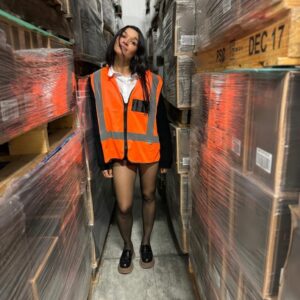 Kim Suzanne Engelbrecht Instagram - #NoPantsThursday #NPT 🦺 I’m working late… 🧡 #NightShift 😘 #KimE