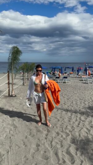 Kimberlin Brown Instagram - #sicily  never saw it coming! #beach #beachwear #beachparty #swimwear  @ginasboutiqueoc