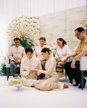 Kimberly Ann Voltemas Instagram - Last year on this day we celebrated our new home and had our Thai Lana engagement ceremony here, Words cannot describe how happy and grateful I am everyday to be your wife and to live the life we always dreamt of together..น้องฮักปี้ขนาดเน่อเจ้า🤍🏡 26.08.2024 @mark_prin  ปล Singleแรกที่ออกเป็นเพลงเหนือนะรู้ยัง?