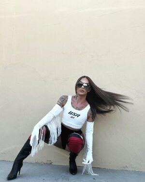 Kimora Blac Instagram - TEAM USA 🇺🇸 @fashionnova 

Wearing 'USA Champs Active Top - White'