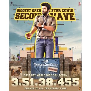 Kiran Abbavaram Instagram - పక్కా ఇది మీరు ఇచ్చిన హిట్. మా.. మా.. మాస్ హిట్టు

Thank you all the exhibitors, Distributors and Theatre owners for your support ❤️