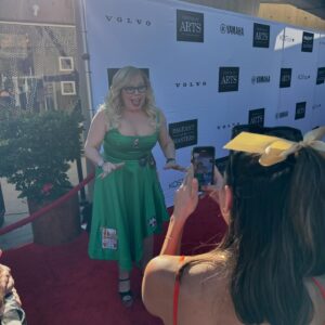 Kirsten Vangsness Instagram - I was making dinner a few weeks ago and @joemantegna called to ask if I would host @festivalpageant which was of course an automatic HELL YES. What a joyful blast I had last evening full of the greatest life partners a girl could dream of- thank you @festivalpageant for inviting me to participate in such a fantastic way- and the hugest of thank you to all of the artists behind -the-scenes who are making the wonder happen and to my dearest soul brother Joe, I love you madly. PS ACTUAL FOOTAGE OF ME SENDING VIBES INTO THE RAFFLE