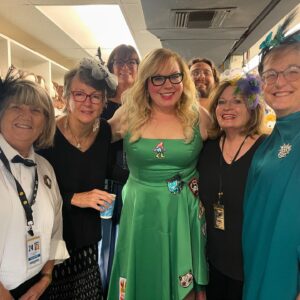 Kirsten Vangsness Instagram - I was making dinner a few weeks ago and @joemantegna called to ask if I would host @festivalpageant which was of course an automatic HELL YES. What a joyful blast I had last evening full of the greatest life partners a girl could dream of- thank you @festivalpageant for inviting me to participate in such a fantastic way- and the hugest of thank you to all of the artists behind -the-scenes who are making the wonder happen and to my dearest soul brother Joe, I love you madly. PS ACTUAL FOOTAGE OF ME SENDING VIBES INTO THE RAFFLE