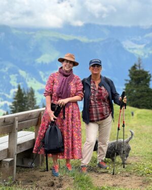 Kirstie Allsopp Instagram - The sun did come out, and I went on a spectacular walk, from the top of the Wispile lift to Launensee with my friend Tess and her husband Raph @gstaad_photography, we stopped at a mountain top farm and saw the local the cheese being made which was such a treat, my pics don’t come close to capturing the extraordinary beauty of this place.
Obviously this entire post is an excuse to use this piece of music 😜🇨🇭#thesoundofmusic, but there is every chance @julieandrews has actually done this same walk as she has spent a great deal of time here.